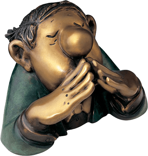 Skulptur: Der Kenner (Bronze)