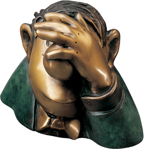 Skulptur: Der Optimist (Bronze)